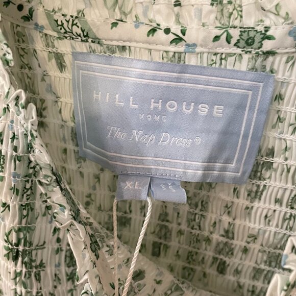 Last Chance! New Hill House Naia Cotton Nap Mini Dress Green Vine XL - Picture 8 of 10